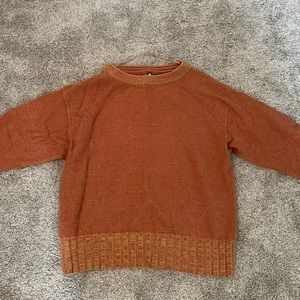Free people burnt orange sweater